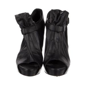 Jenni Kayne Leather Buckle Black Booties Size 9.5 Boot